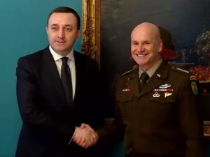 Minister Irakli Gharibashvili met the highest commander of the Allied Forces in Europe, the head of the European Army of the United States, General Christopher Kavoli
