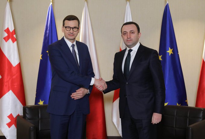 Georgian, Polish PMs discuss security challenges, EU membership bids