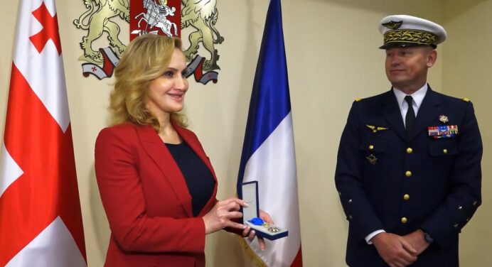 Georgia: First Deputy Defense Minister Lela Chikovani awarded top French state prize