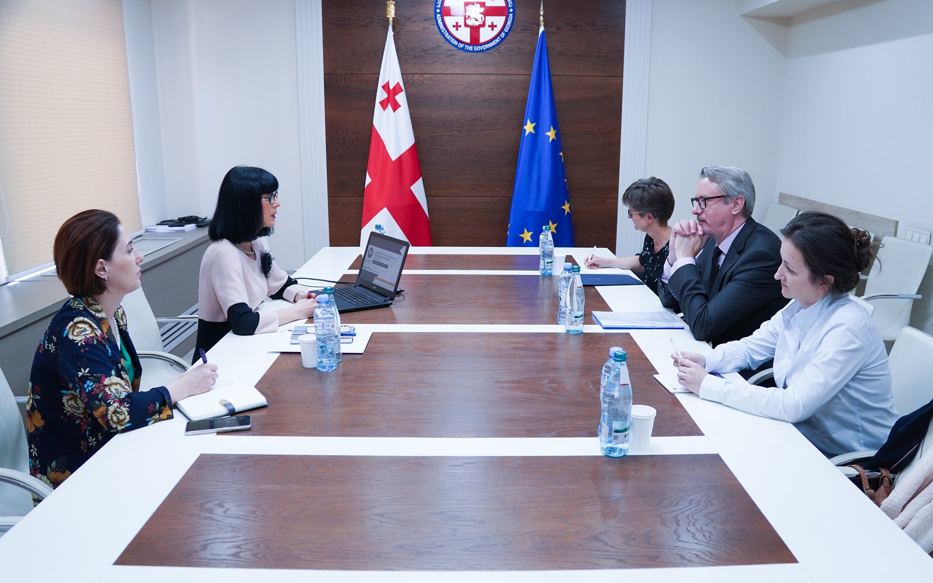 Tea Akhvlediani meets Head of EU Delegation to Georgia Carl Hartzel