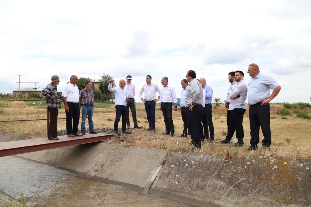 Georgia: Otar Shamugia got familiarised with ongoing works at reservoir facilities in Kvemo Kartli