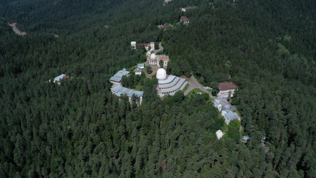 Construction of main dome of Abastumani observatory and the main new telescope begin