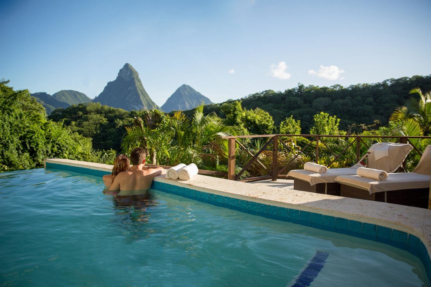 Saint Lucia becomes a perfect place for all couples who are finding a romantic getaway