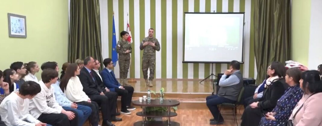 Georgia: Defense Minister, Grigol Giorgadze visits his native school for 'Our Army' project