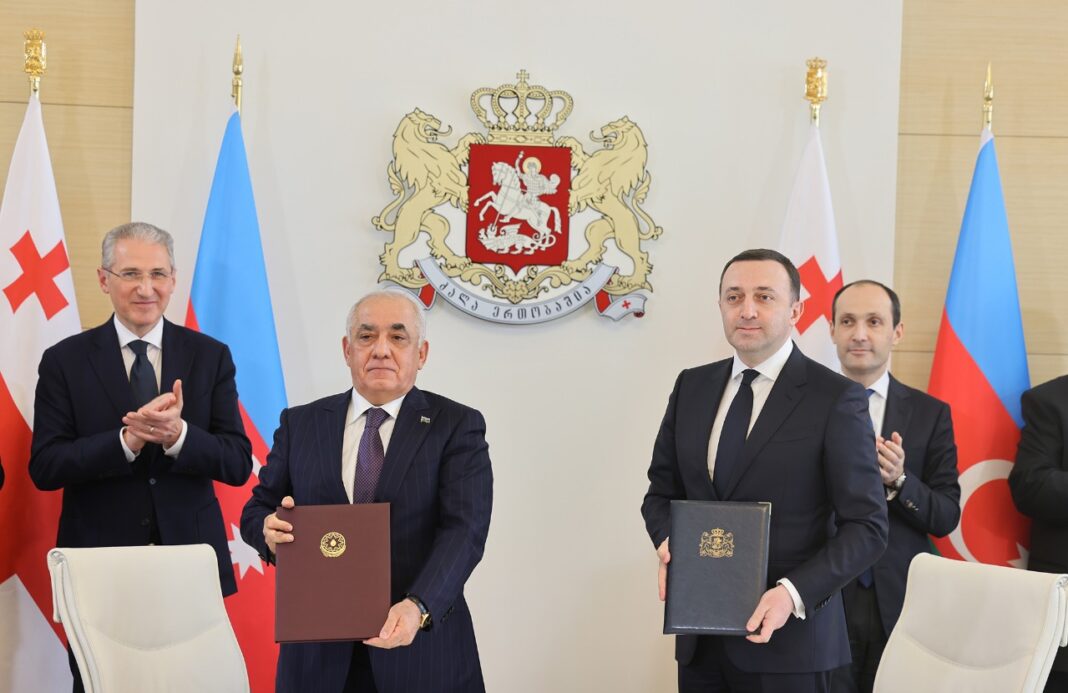 Georgia: PM Garibashvili meets Azerbaijani PM Ali Asadov during Joint Intergovt. Commission