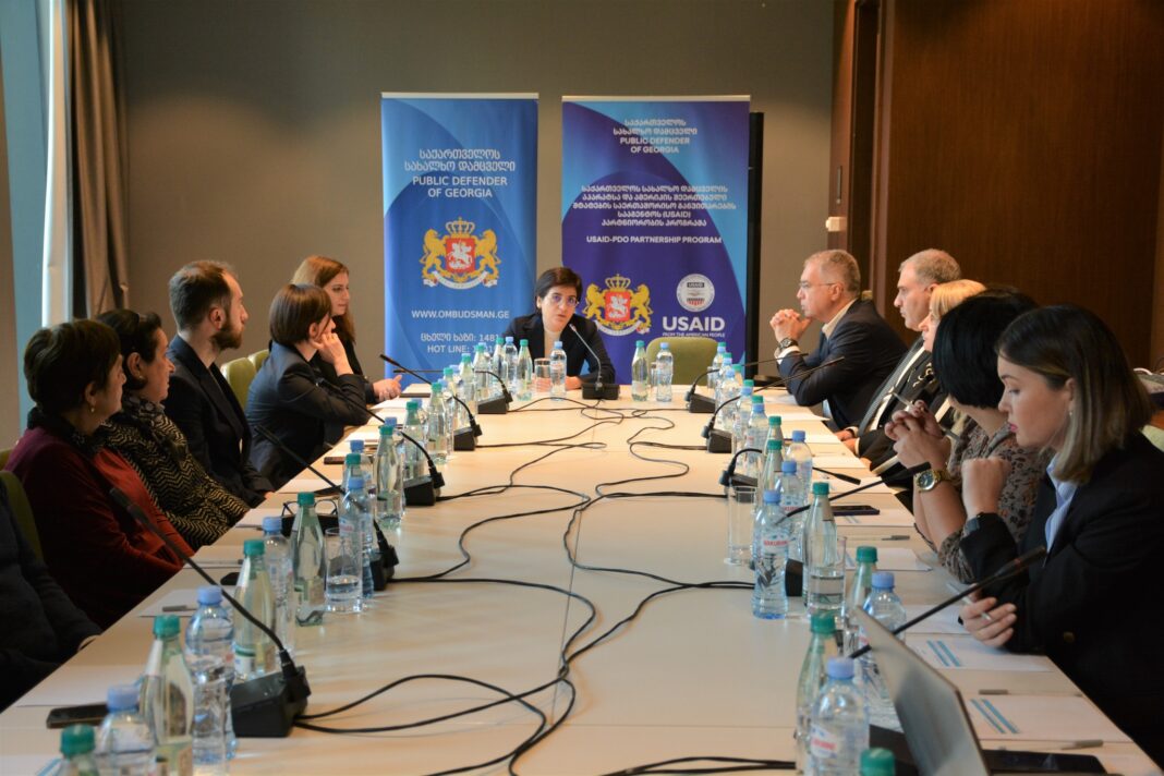 Georgian Ombudsman discusses children rights with representatives of state