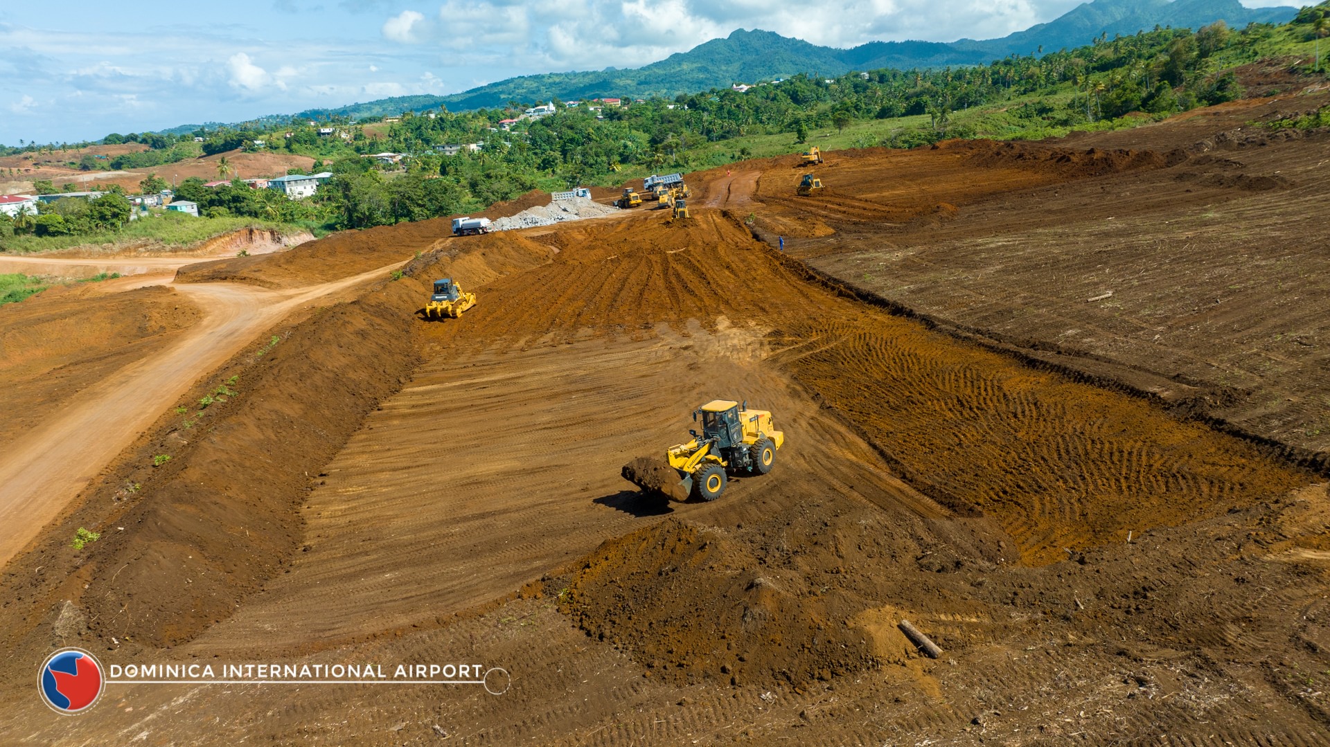 Construction of Dominica International Airport continues in full swing