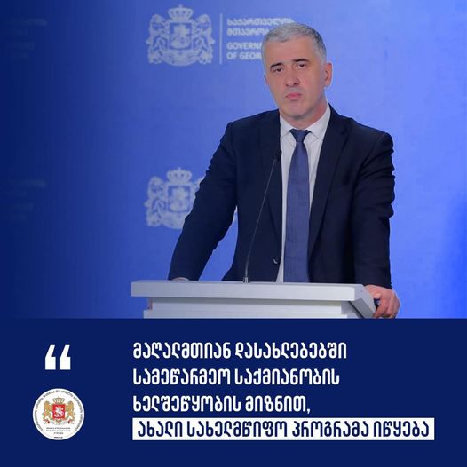 Georgian Govt launches new state program to promote entrepreneurship activities
