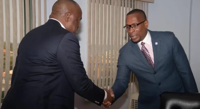 Dominica: PM Roosevelt Skerrit hosts ECCB Governor Timothy Antoine on 2023 Country Outreach Mission