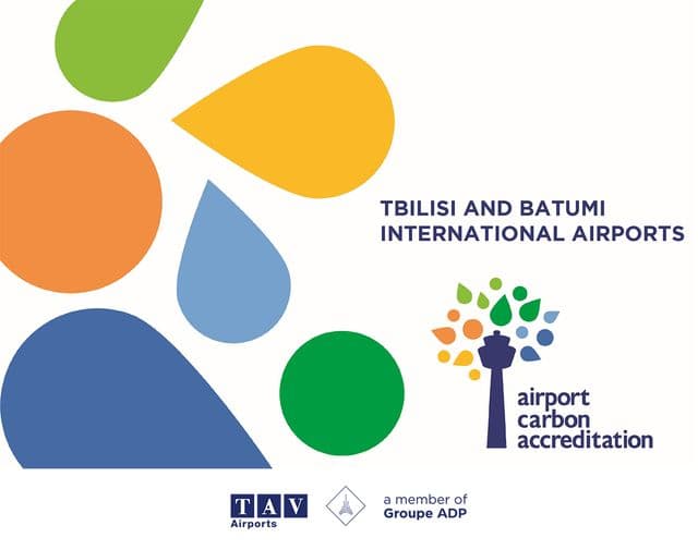 Batumi and Tbilisi Airports gets carbon Accrediation certification credit:facebook/tbilisiandbatumiairports