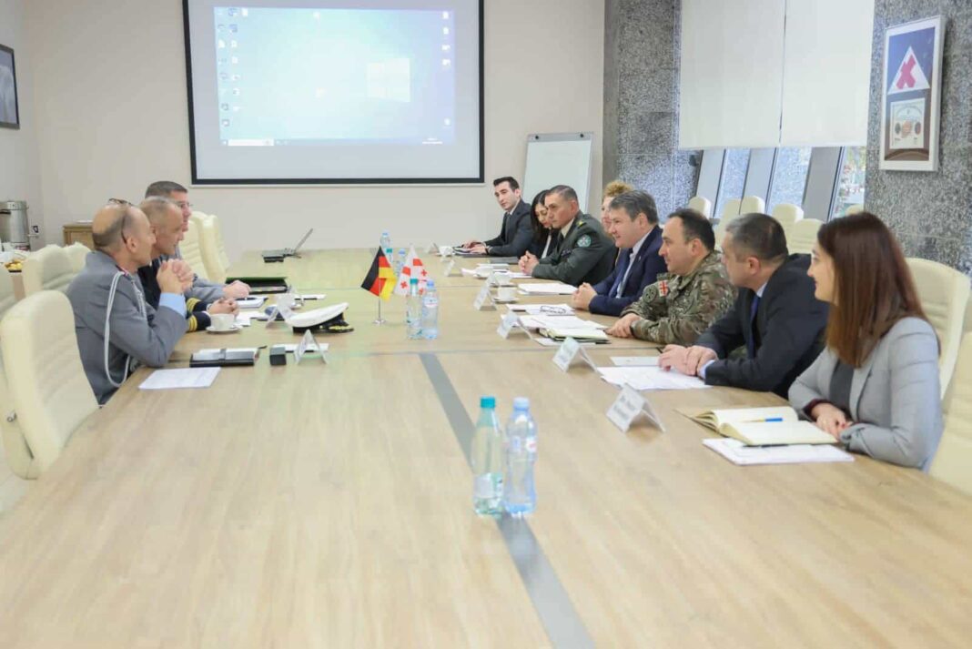 Defence representative of Georgia and Germany Meets credit:facebook/defenceministry