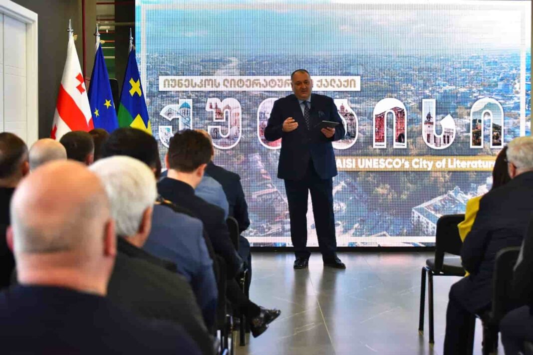 Kutaisi’s Mayor presents annual activities report credit:facebook/kutaisicityhall