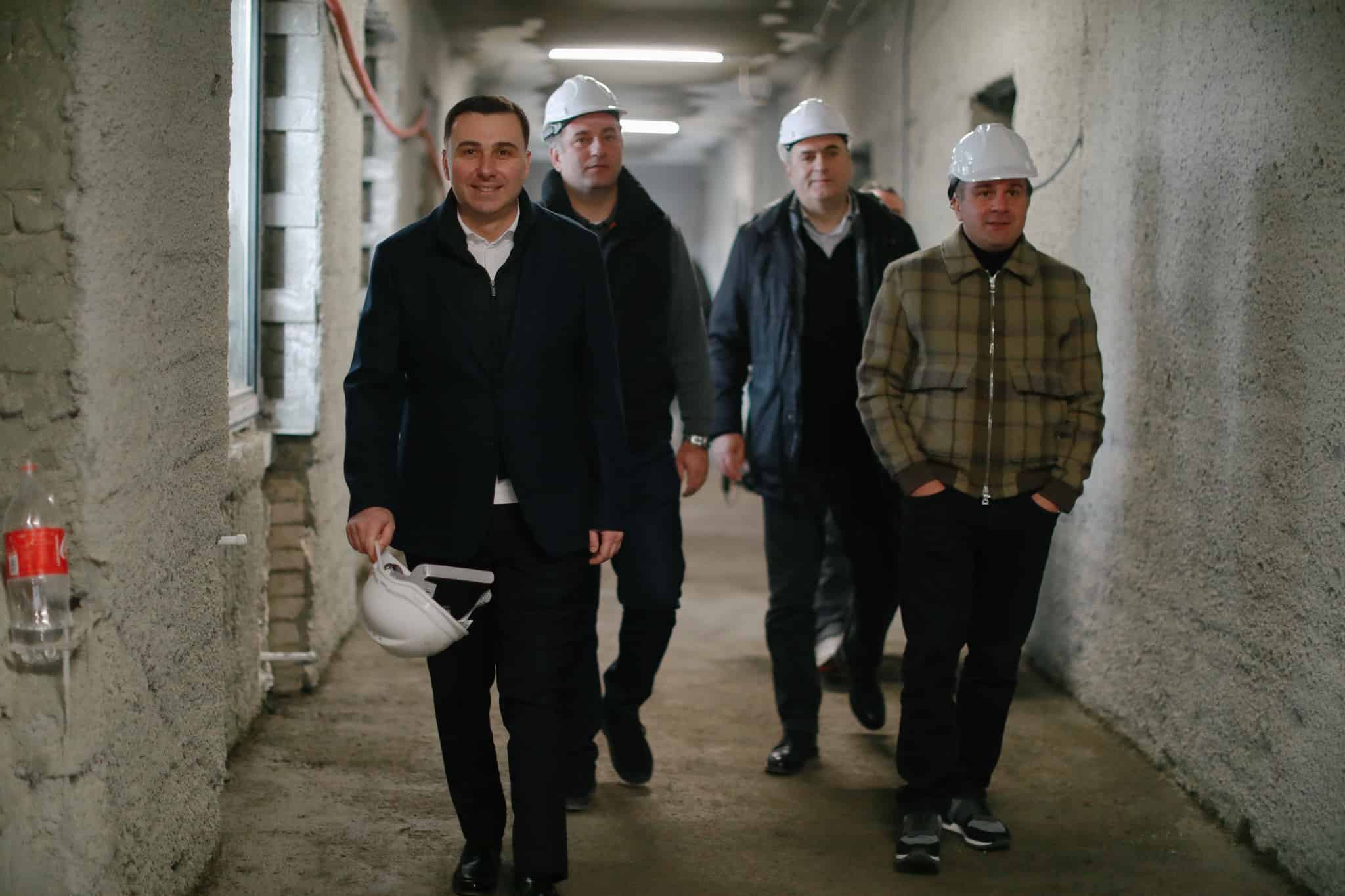 Revaz Sokhadze visit school construction sites credit: facebook