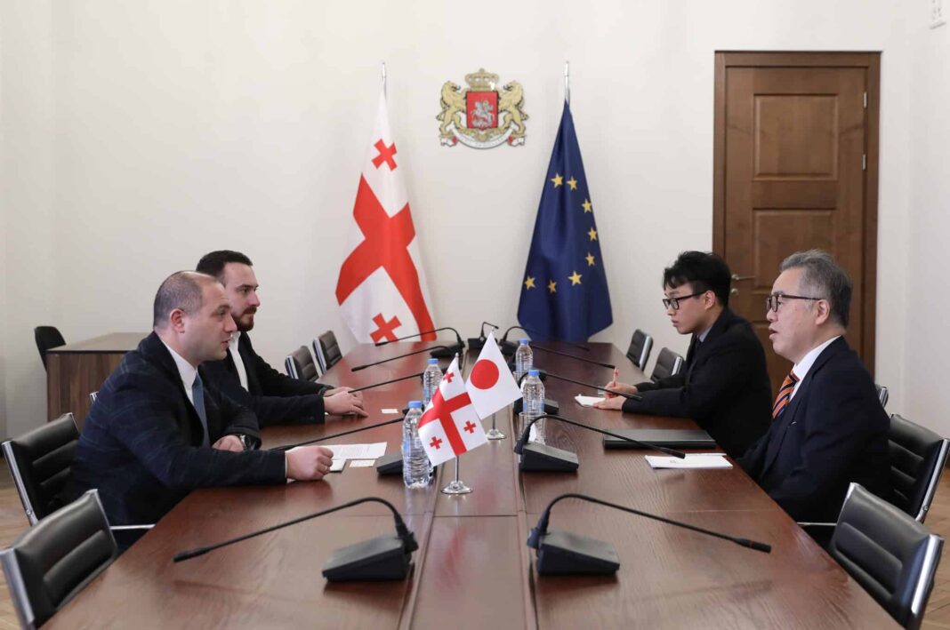 Givi Mikanadze meets Japanese ambassador credit: facebook