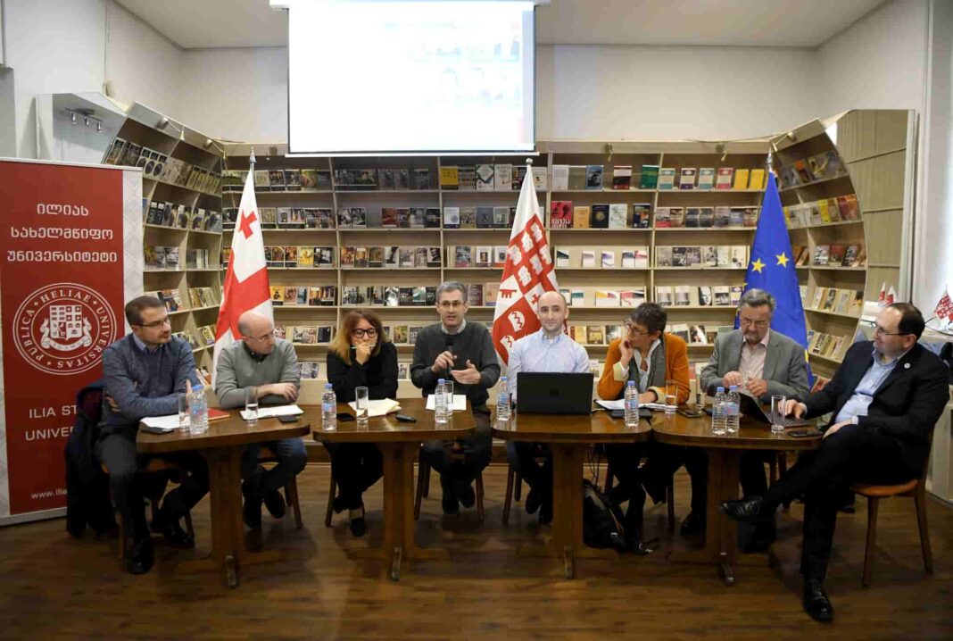 Ilia University held a seminar on Georgia-EU relations credit: facebook/Ilia university