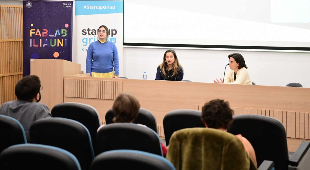 Public lecture held at Ilia State University credit: facebool/Ilia state university