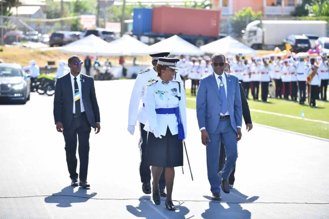 Saint Lucia: PM Philip J Pierre attends military parade credit: facebook/philip J pierre