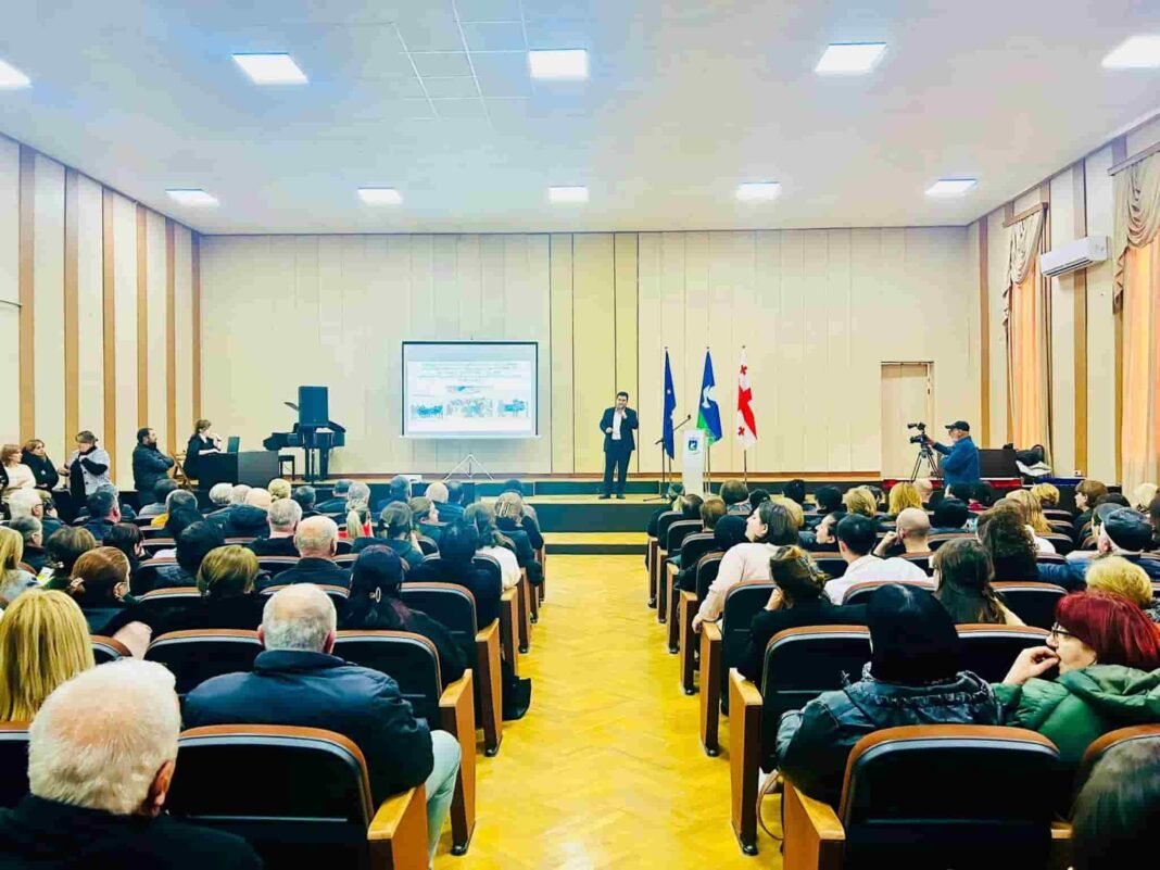 Samtredia: Mayor held an audit meeting credit: Facebook