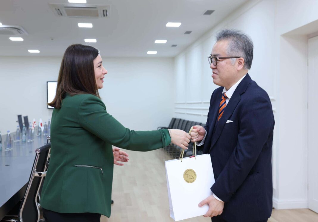 Nino Tandilashvili meets Japan's Ambassador to Georgia