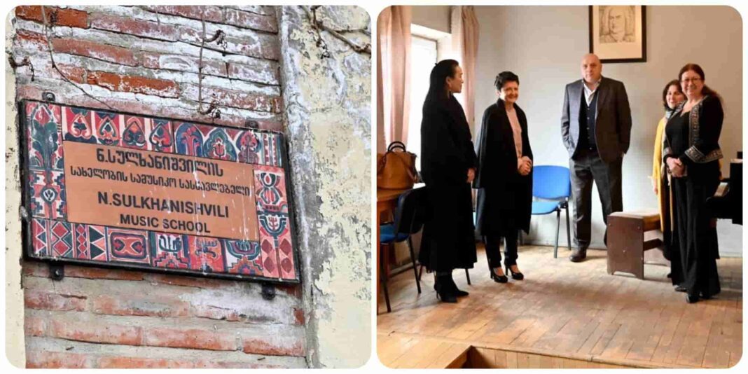 Thea Tsulukiani visits Telavi's Niko Sulkhanishvili Music School