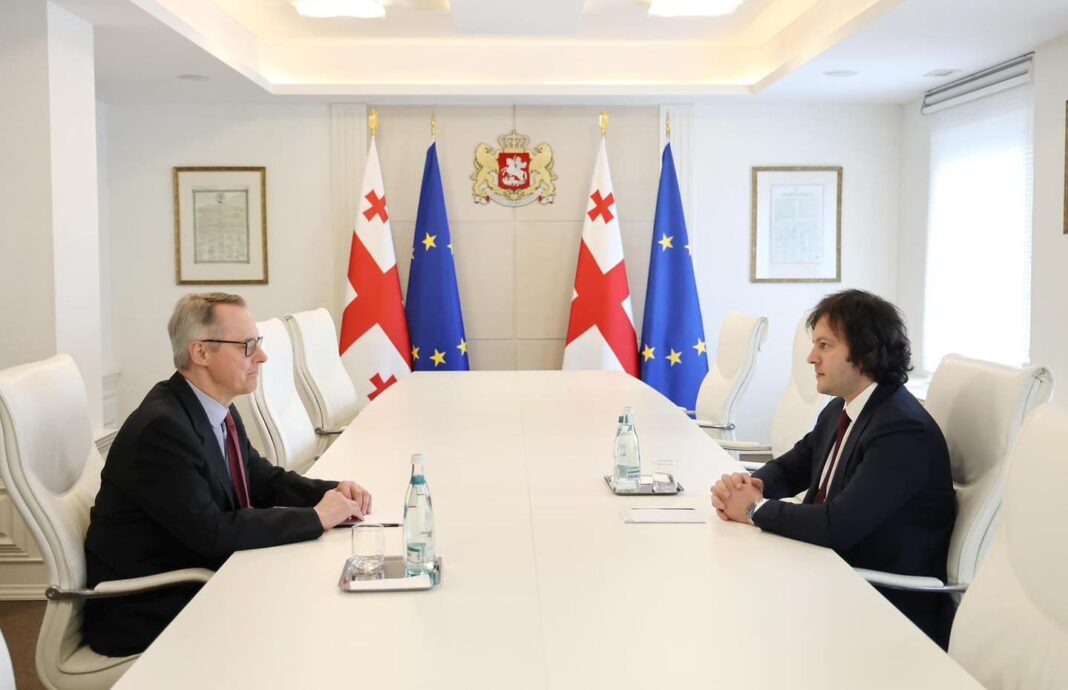Georgian PM meets German Ambassador credit: facebook