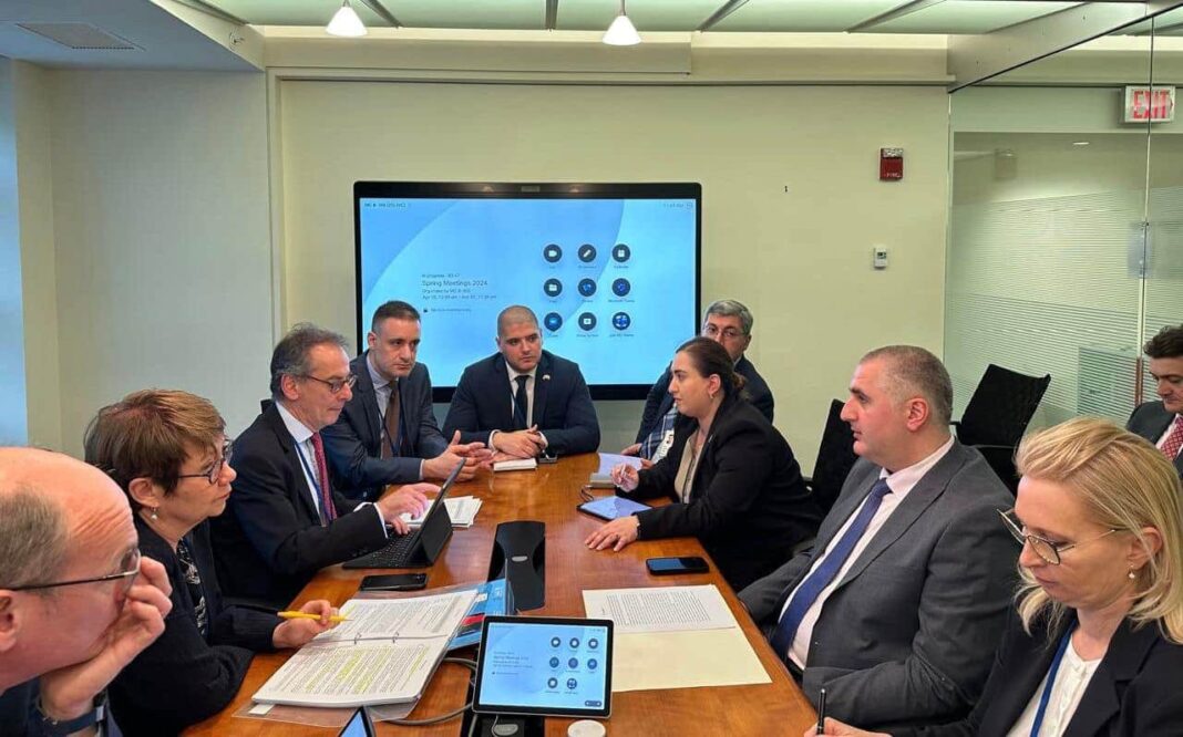 Georgia’s Finance Minister meets president of EBRD credit: facebook/Ministry of Finance