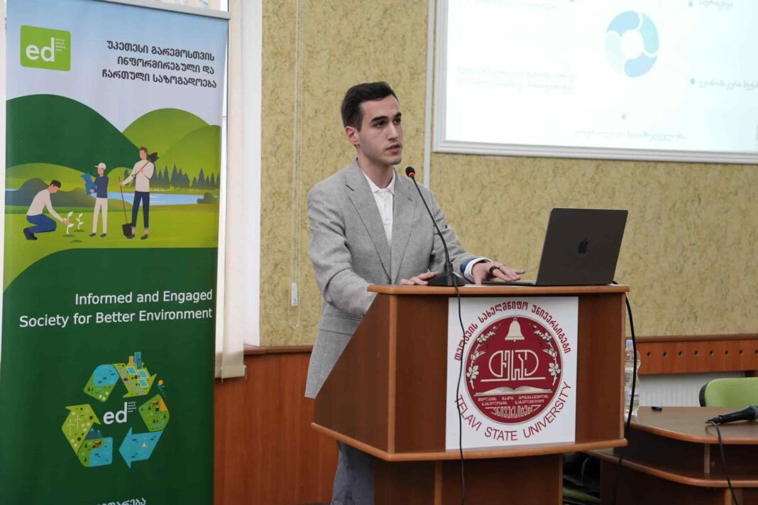 Telavi: Municipalities representative discusses water issue credit: facebook/ministry of environement protection and agricutlture