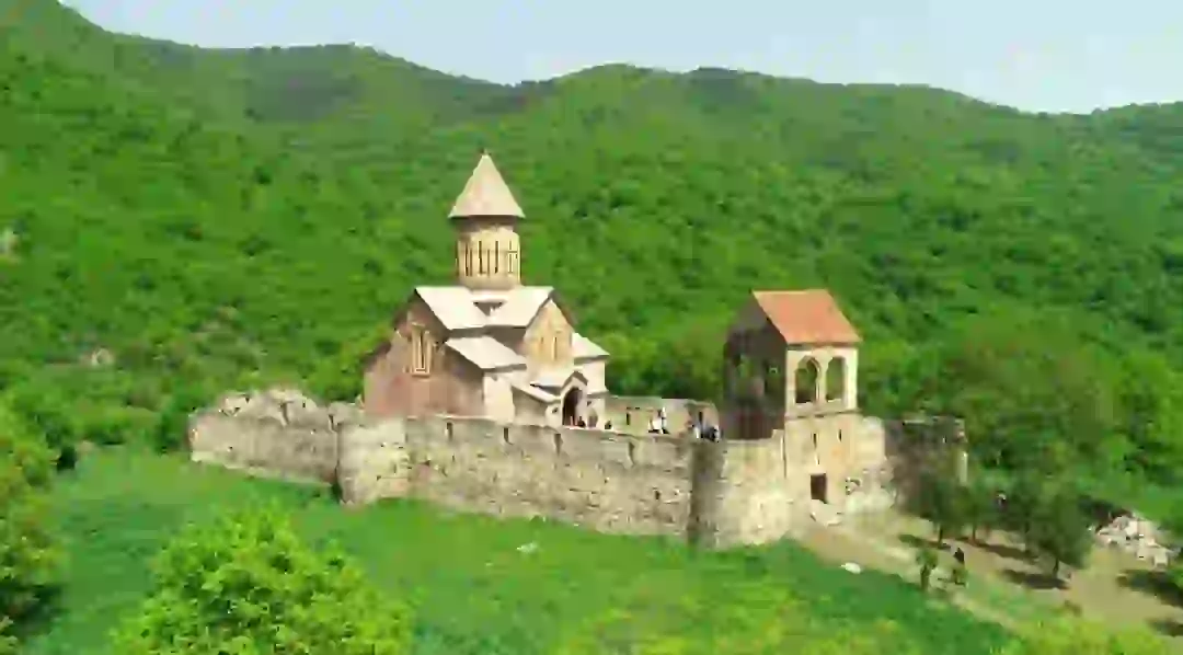 Tetritskaro Municipality organizes info-tour in Pitareti Monastery and Khuluti Castle Hall