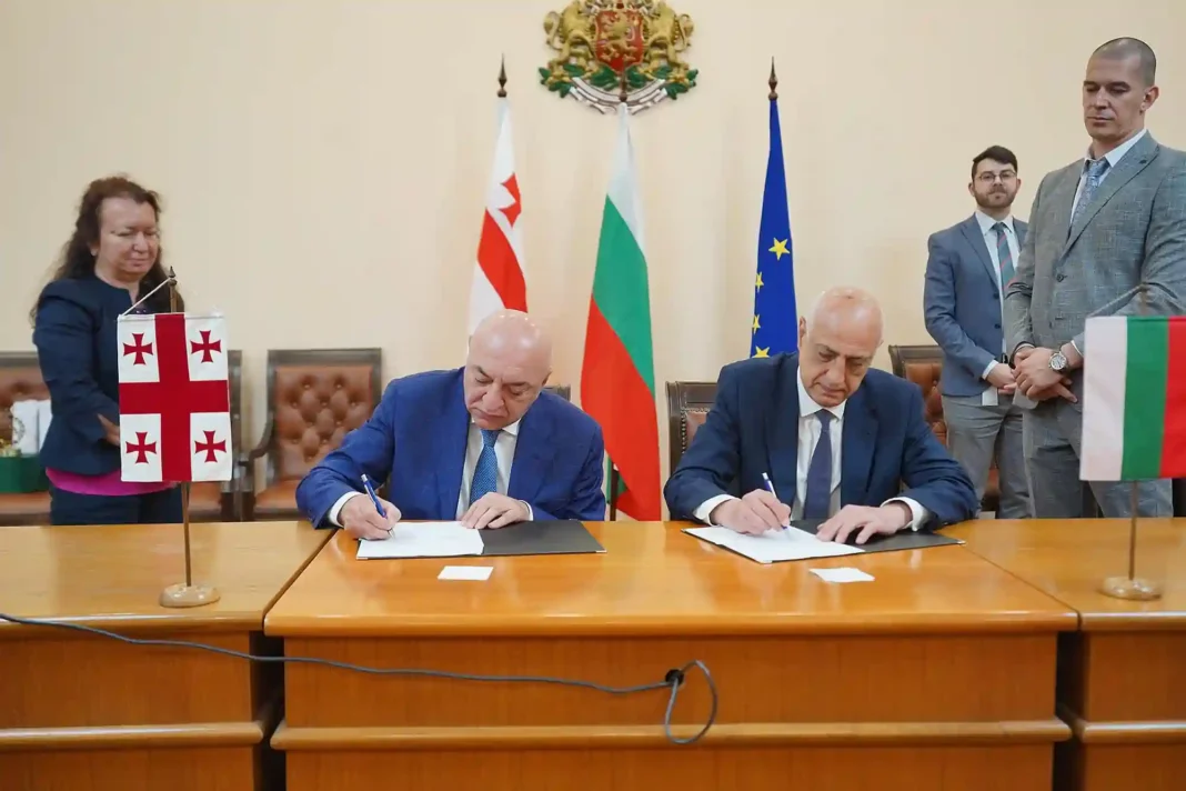 Georgia and Bulgaria sign a memorandum for mutal  recognition of sailor certificates credit: facebook/maritime agency of Georgia