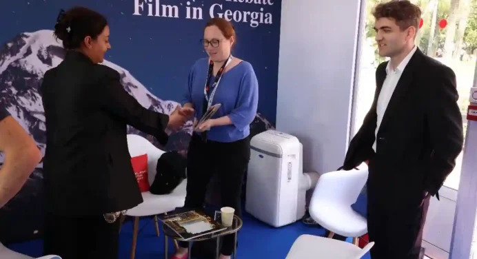 Georgian delegation  meetings experts of entertainment industry  at Cannes Film Festival