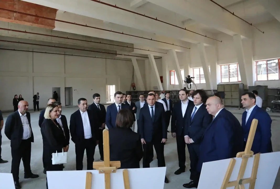 PM Kobakhidze inspects school building in Batumi credit: Facebook/Adjara Government