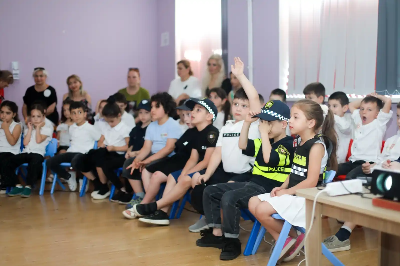 Tbilisi: Seminar on traffic held in Kindergarten by patrol police credit: Patrol Police Department