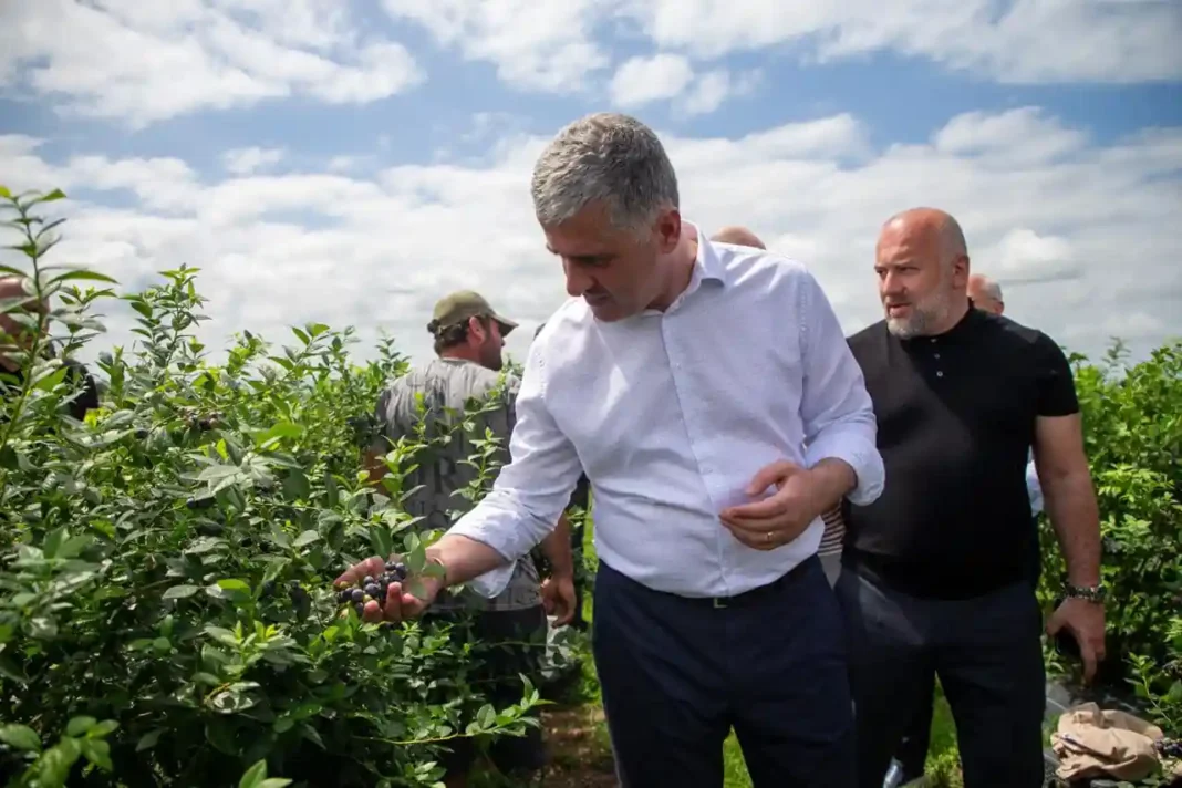 Otar Shamugia visits village of Khoni municipality