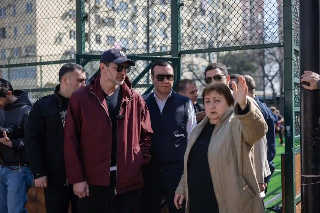 Tbilisi Mayor visited the newly constructed skate park and sports field