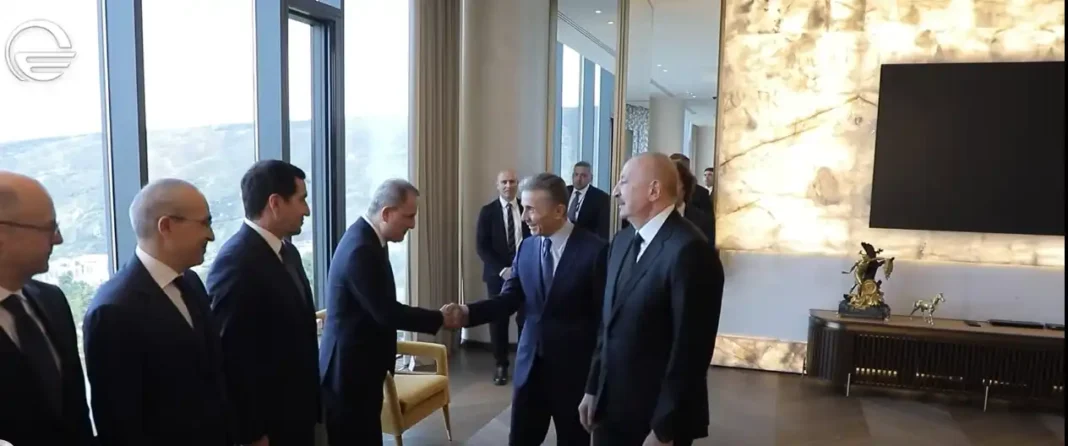 Ilham Aliyev meets Bidzina Ivanishvili in Georgia