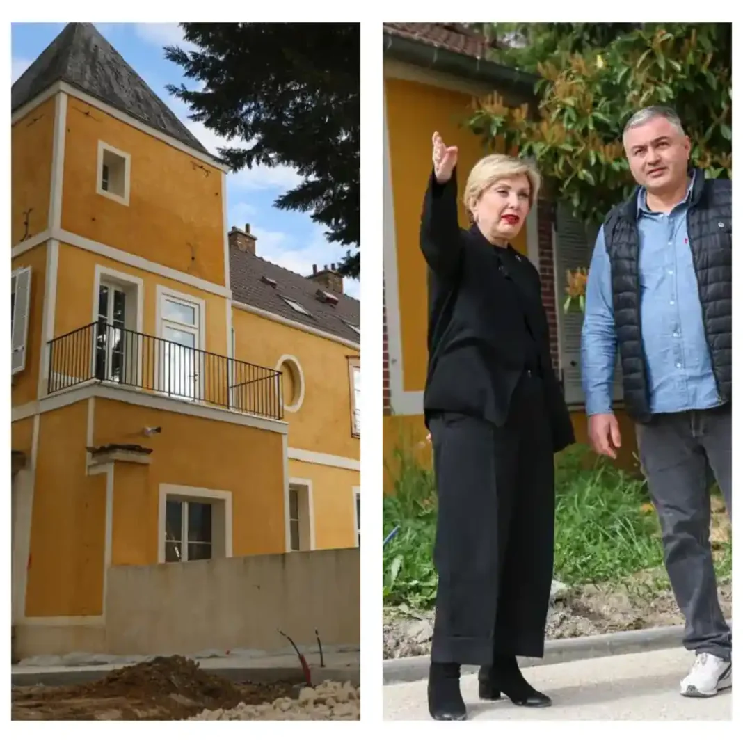 Georgia reviews restoration works at Leville homeland in France